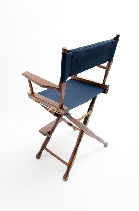 Counter Height (24″) Director’s Chair – Gold Medal Classic Walnut Finish