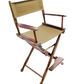 Counter Height (24″) Director’s Chair – Gold Medal Classic Walnut Finish