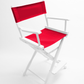 Counter Height (24″) Director’s Chair – Gold Medal Classic White Finish
