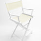 Counter Height (24″) Director’s Chair – Gold Medal Classic White Finish