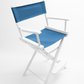 Counter Height (24″) Director’s Chair – Gold Medal Classic White Finish