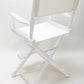 Counter Height (24″) Director’s Chair – Gold Medal Classic White Finish