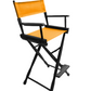 Bar Height (30″) Director’s Chair – Gold Medal Classic Black Finish