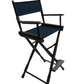 Bar Height (30″) Director’s Chair – Gold Medal Classic Black Finish