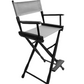 Bar Height (30″) Director’s Chair – Gold Medal Classic Black Finish