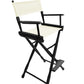 Bar Height (30″) Director’s Chair – Gold Medal Classic Black Finish