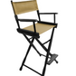 Bar Height (30″) Director’s Chair – Gold Medal Classic Black Finish