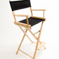 Bar Height (30″) Director’s Chair – Gold Medal Classic Natural Finish