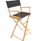 Bar Height (30″) Director’s Chair – Gold Medal Classic Natural Finish