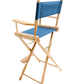 Bar Height (30″) Director’s Chair – Gold Medal Classic Natural Finish