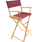Bar Height (30″) Director’s Chair – Gold Medal Classic Natural Finish