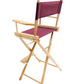 Bar Height (30″) Director’s Chair – Gold Medal Classic Natural Finish