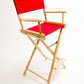 Bar Height (30″) Director’s Chair – Gold Medal Classic Natural Finish