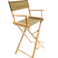 Bar Height (30″) Director’s Chair – Gold Medal Classic Natural Finish