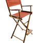 Bar Height (30″) Director’s Chair – Gold Medal Classic Walnut Finish