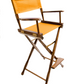 Bar Height (30″) Director’s Chair – Gold Medal Classic Walnut Finish