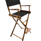 Bar Height (30″) Director’s Chair – Gold Medal Classic Walnut Finish