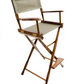 Bar Height (30″) Director’s Chair – Gold Medal Classic Walnut Finish