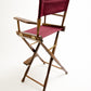 Bar Height (30″) Director’s Chair – Gold Medal Classic Walnut Finish