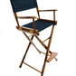 Bar Height (30″) Director’s Chair – Gold Medal Classic Walnut Finish