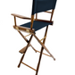 Bar Height (30″) Director’s Chair – Gold Medal Classic Walnut Finish