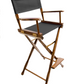 Bar Height (30″) Director’s Chair – Gold Medal Classic Walnut Finish