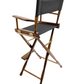 Bar Height (30″) Director’s Chair – Gold Medal Classic Walnut Finish