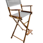 Bar Height (30″) Director’s Chair – Gold Medal Classic Walnut Finish