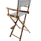 Bar Height (30″) Director’s Chair – Gold Medal Classic Walnut Finish