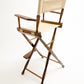 Bar Height (30″) Director’s Chair – Gold Medal Classic Walnut Finish