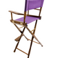 Bar Height (30″) Director’s Chair – Gold Medal Classic Walnut Finish
