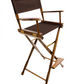 Bar Height (30″) Director’s Chair – Gold Medal Classic Walnut Finish