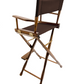 Bar Height (30″) Director’s Chair – Gold Medal Classic Walnut Finish