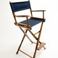Bar Height (30″) Director’s Chair – Gold Medal Classic Walnut Finish