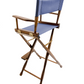 Bar Height (30″) Director’s Chair – Gold Medal Classic Walnut Finish