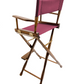 Bar Height (30″) Director’s Chair – Gold Medal Classic Walnut Finish
