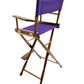 Bar Height (30″) Director’s Chair – Gold Medal Classic Walnut Finish