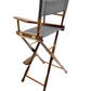Bar Height (30″) Director’s Chair – Gold Medal Classic Walnut Finish
