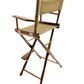 Bar Height (30″) Director’s Chair – Gold Medal Classic Walnut Finish