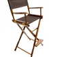 Bar Height (30″) Director’s Chair – Gold Medal Classic Walnut Finish