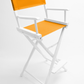 Bar Height (30″) Director’s Chair – Gold Medal Classic White Finish