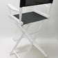 Bar Height (30″) Director’s Chair – Gold Medal Classic White Finish