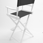 Bar Height (30″) Director’s Chair – Gold Medal Classic White Finish