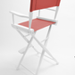 Bar Height (30″) Director’s Chair – Gold Medal Classic White Finish
