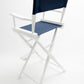 Bar Height (30″) Director’s Chair – Gold Medal Classic White Finish