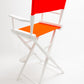 Bar Height (30″) Director’s Chair – Gold Medal Classic White Finish