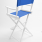 Bar Height (30″) Director’s Chair – Gold Medal Classic White Finish