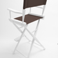 Bar Height (30″) Director’s Chair – Gold Medal Classic White Finish