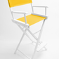 Bar Height (30″) Director’s Chair – Gold Medal Classic White Finish