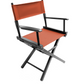 Table Height (18″) Director’s Chair – Gold Medal Commercial Black Finish